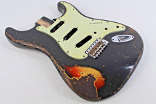 Mjt Officialcustom Vintage Età Nitro Chitarra Corpo Segno Jenny Nero Alder