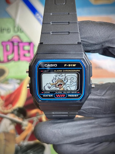 Casio 91w manga pirate hero - casio, f-91w