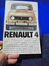 RENAULT 4 77 Brochure CATALOGUE prospekt original 16p 15x23 Français L TL Safari