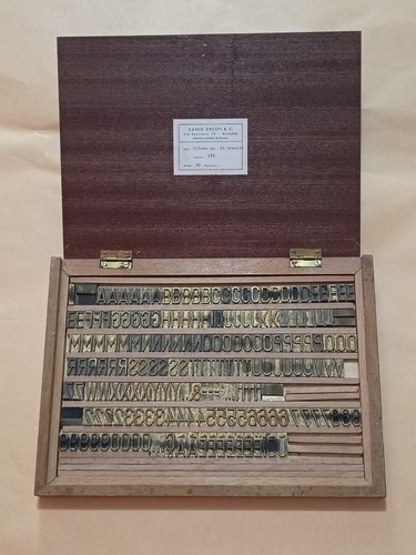 Raro set caratteri bronzo - caratteri,