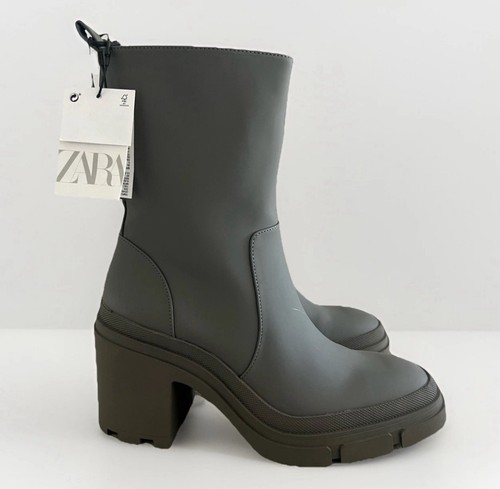 Stivali zara con tacco gommato - zara,
