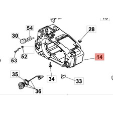 EFCO CARCASSA MOTORE BASAMENTO MOTOSEGA 131 132 132 S OLEOMAC 931 932 ORIGINALE