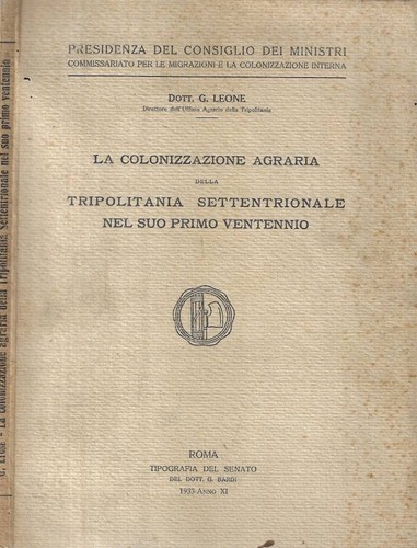 Colonizzazione agraria - la,