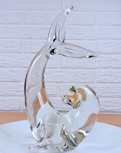 Scultura delfino vetro - delfino,