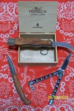 Lotto 3 coltelli con scatola di legno in omaggio