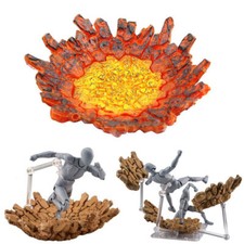 Piattaforma esplosione fessura a terra modello effetto speciale PVC action figure giocattoli