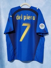 MAGLIA SHIRT PUMA ITALIA 2006 WORLD CUP DEL PIERO 7 XL ORIGINAL VINTAGE