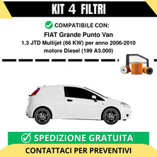 Kit 4 Filtri Tagliando per
