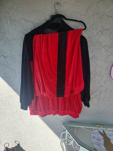 Tuta uomo velluto rosso - tuta,