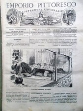 Emporio Pittoresco del 7 Ottobre 1877 Sedie Teatro Danubio Feriti Russi Nicopoli