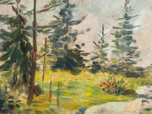Dipinto olio tavola - dipinto, su