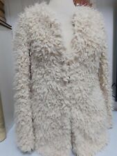 Giacca Bianca In Finta Pelliccia H&M Usato