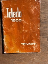 Libretto uso e manutenzione Triumph TOLEDO 1500 - 2 Porte - Originale