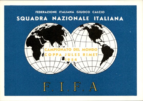 Cartolina squadra nazionale - cartolina,