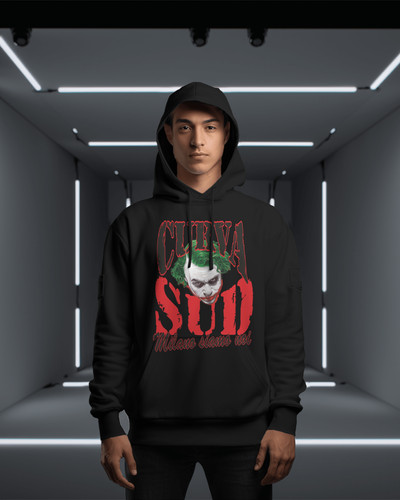 Felpa nera unisex con