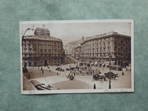 Cartolina napoli piazza della - cartolina,