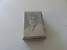 CLICHE' MATRICE TIPOGRAFICA Busto uomo d'epoca  4,45x6,5 cm con base legno