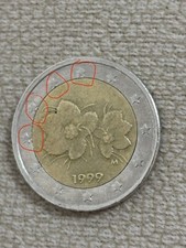 moneda 2 euros finlandia 1999