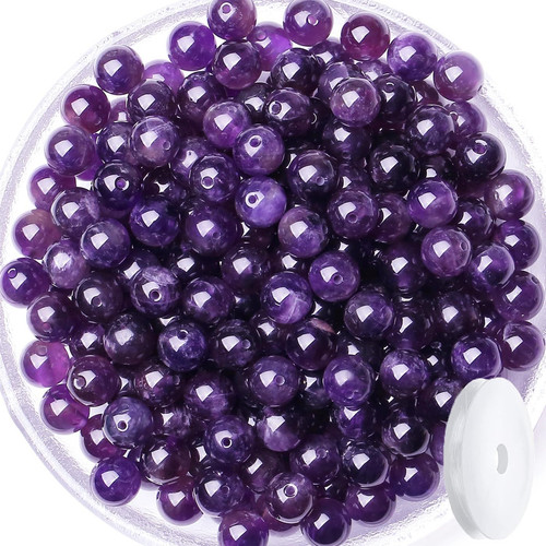 100pcs perline ametista 8mm - 100pcs,