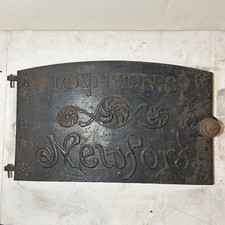 Boynton’s Newport antico fornello cucina a carbone/legna porta ferro originale vecchio