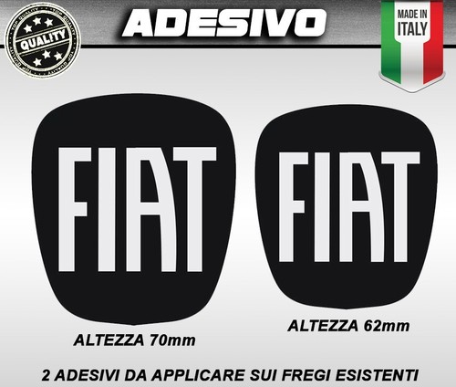 Adesivi fiat logo anteriore - adesivi,
