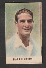 FIGURINA ANTEGUERRA CALCIATORI CIOCCOLATO FONGARO SCHIO 1934-35 NAPOLI SALLUSTRO