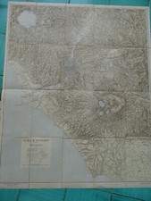 MILITARIA-CARTA TOPOGRAFICA ROMA E DINTORNI-1:100.000-IST. GEOGR. MILITARE 1911