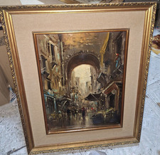 Dipinto Ad Olio Su Tela . VINCENZO LARICCHIA . NAPOLI