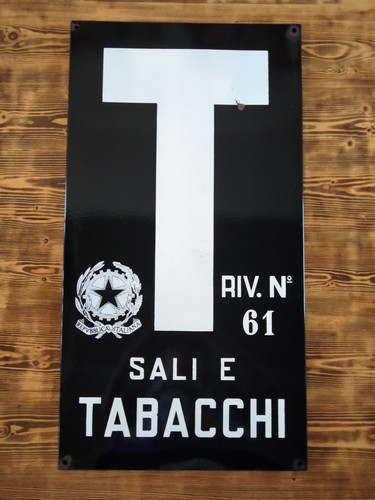 Targa insegna smaltata sali - targa/insegna, ‘sali