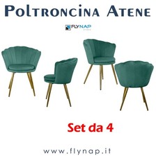 SET 4 Poltrone Imbottite