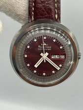 Very Rare Vintage Philip Watch Cormoran UFO Burgundy 40mm Professional Wacht