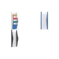Porta di brochure da parete elitica, Din A5 High, 4 compartimenti, pannelli late