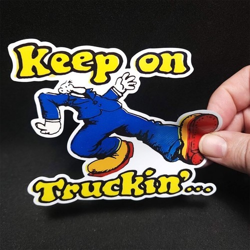 Keep truckin decalcomania - keep, truckin'