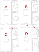 Pellicola posteriore Hasselblad A12/A16/A24/E12 coperchio di ricambio autoadesivo pretagliato!
