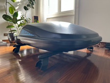 Box baule tetto 350L ULTRAPLAST portatutto auto con barre modulabili