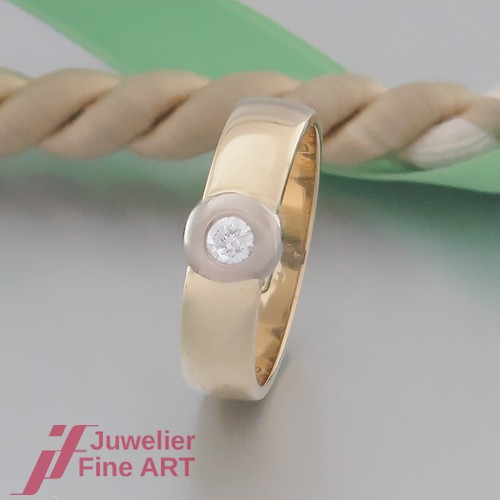 Anello solitario con - -,