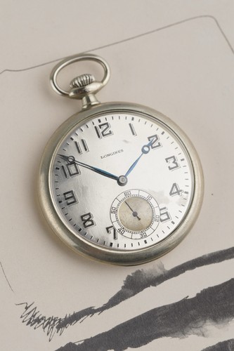 Longines pocket watch - pocket, silver