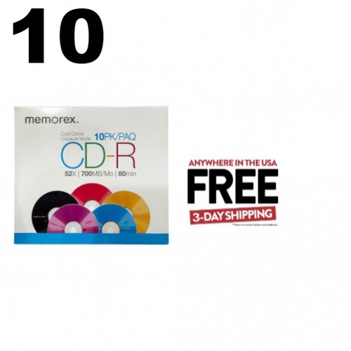 Memorex cool colors - 10, 52x