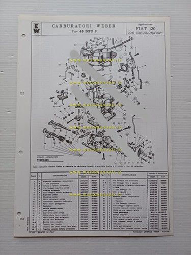 Weber carburatore dfc 3 - dfc,