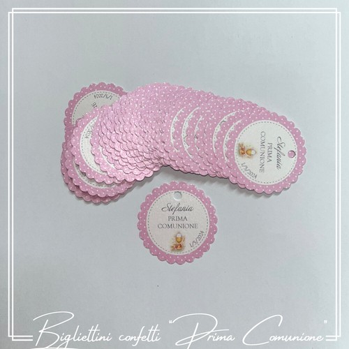 Bigliettini confetti prima - bigliettini,
