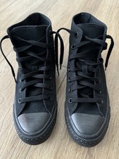 Converse all star chuck taylor alte nere tela donna sportive 38