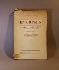 Vintage libri - EN CHEMIN - Grammatica francese per le scuole medie - 1950