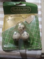 70s VINTAGE SUBBUTEO - Rare 3 Balls 61215 Palline Bianche Confezione Originale 