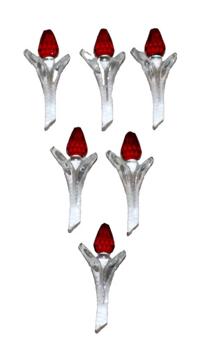 Swarovski crystal red tulip - ~,
