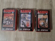 Lotto 3 RAMBO VHS AVOFILM AVO Cartone animato Home Video