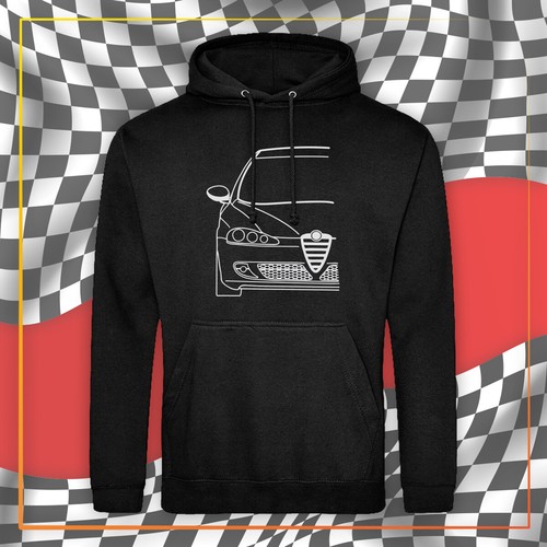 Felpa con cappuccio alfa - alfa, romeo