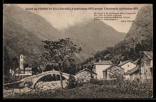 Cartolina traversella fondo - cartolina,