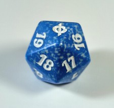 Dado 20 Blu Nuova Phyrexia Magic the Gathering — Blue New Phyrexia D20 Die MtG