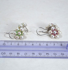 925 SILVER EARRINGS WITH WHITE