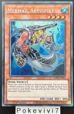 Carte YU-GI-OH! MERMAIL ABYSSPIKE RA04-EN012 Secret Rare NEUF